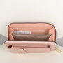 Zoozie Bags Bolsa de Teléfono de Cuero Crossbody Powder